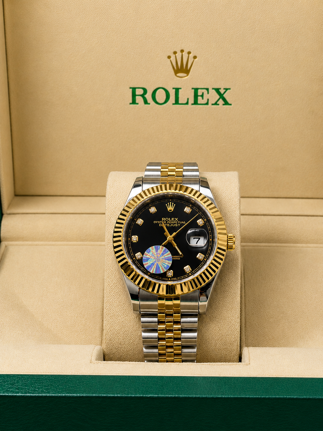 Rolex Oyster Perpetual Date Just Jubilee Chain - TrueTone Models