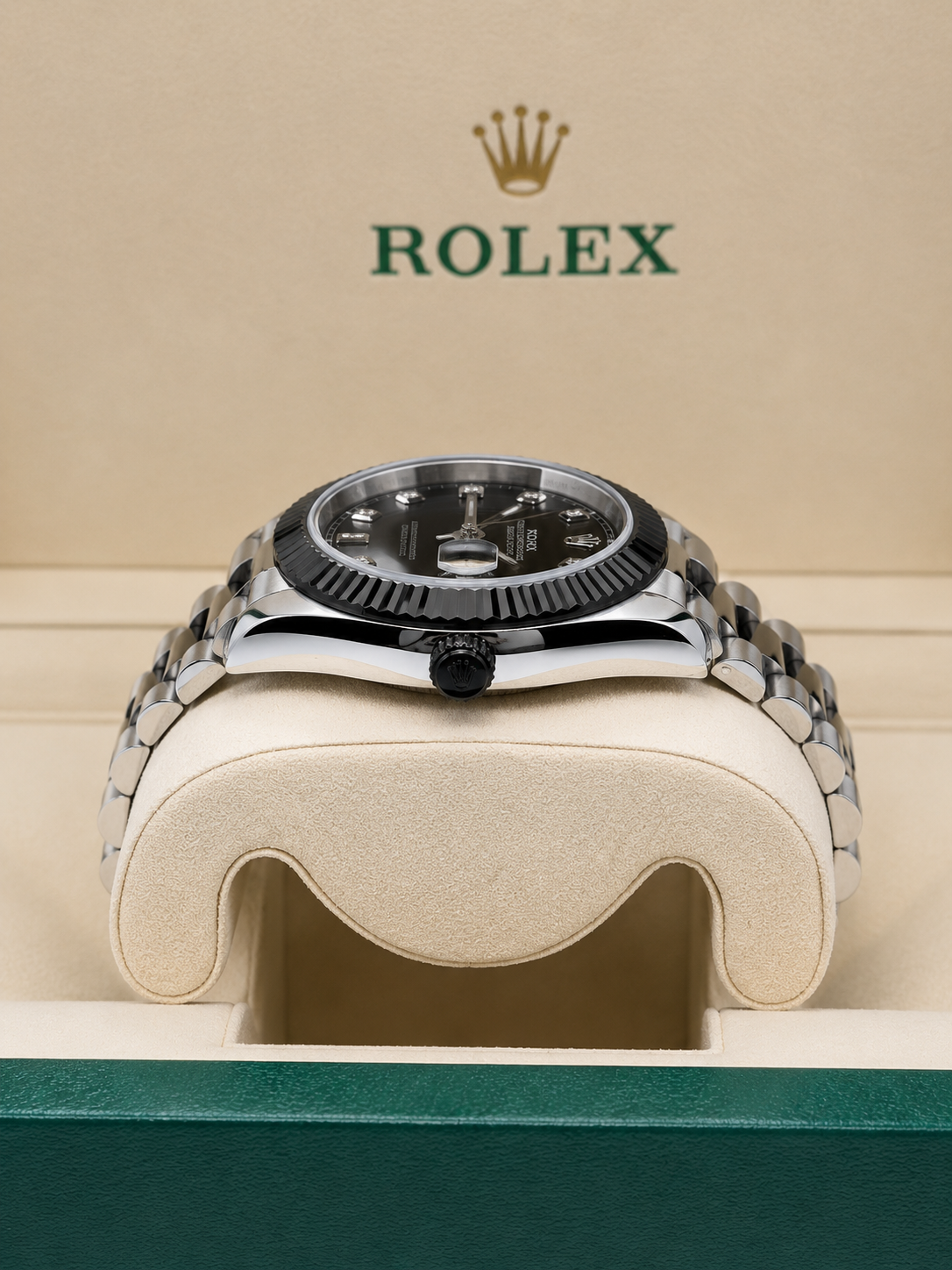 Rolex Oyster Perpetual True Tone Black With Black Dial