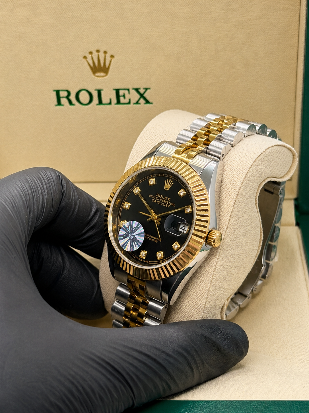 Rolex Oyster Perpetual Date Just Jubilee Chain - TrueTone Models