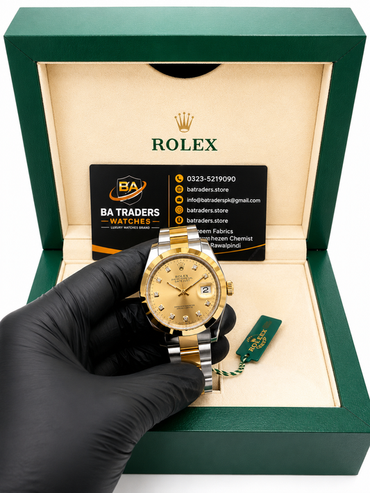 Rolex Oyster Perpetual Date Just - TrueTone with Golden Dial