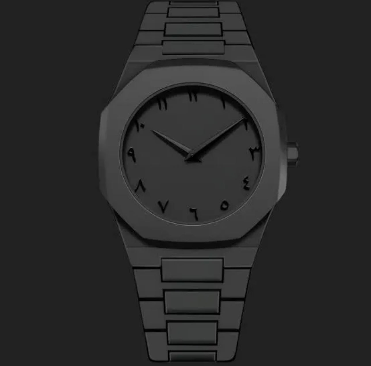 Black Arabic Aura Watch