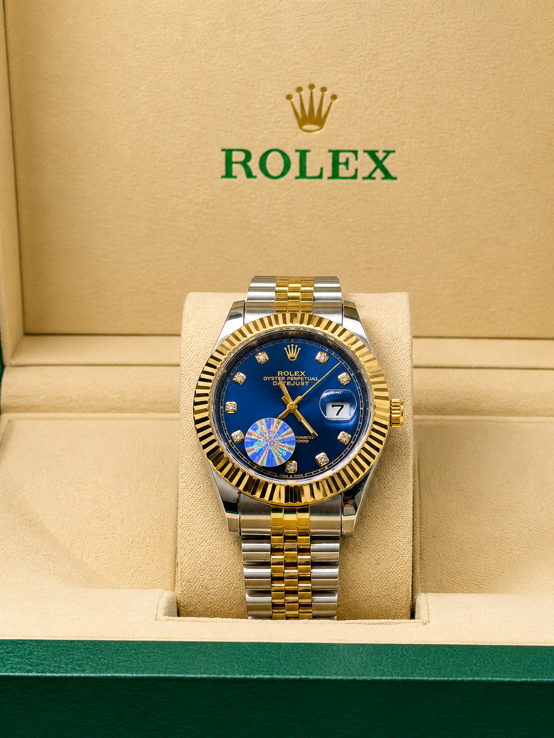 Rolex Oyster Perpetual Date Just Jubilee Chain - TrueTone Models