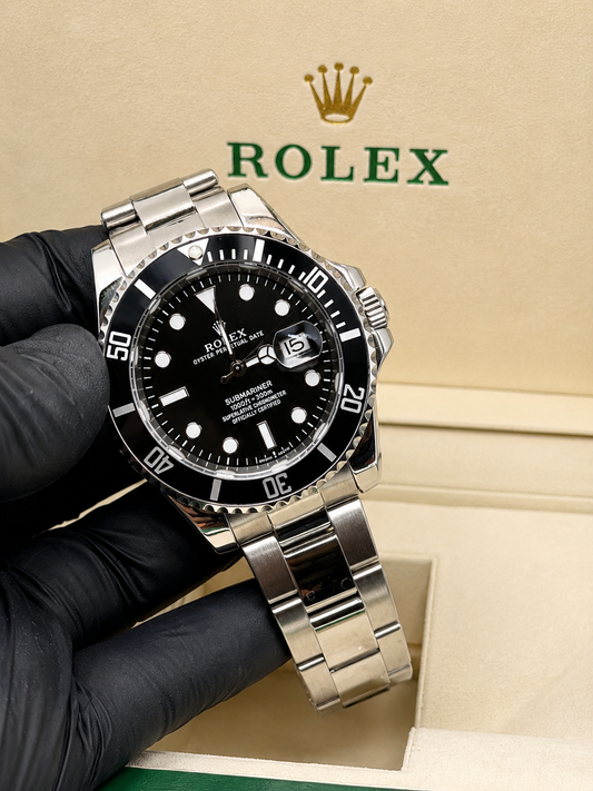 Rolex Submariner Silver With Black Dial