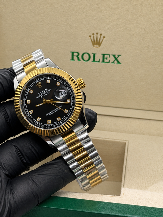 Rolex Osyter Perpetual Just Date - TrueTone With Black Dial