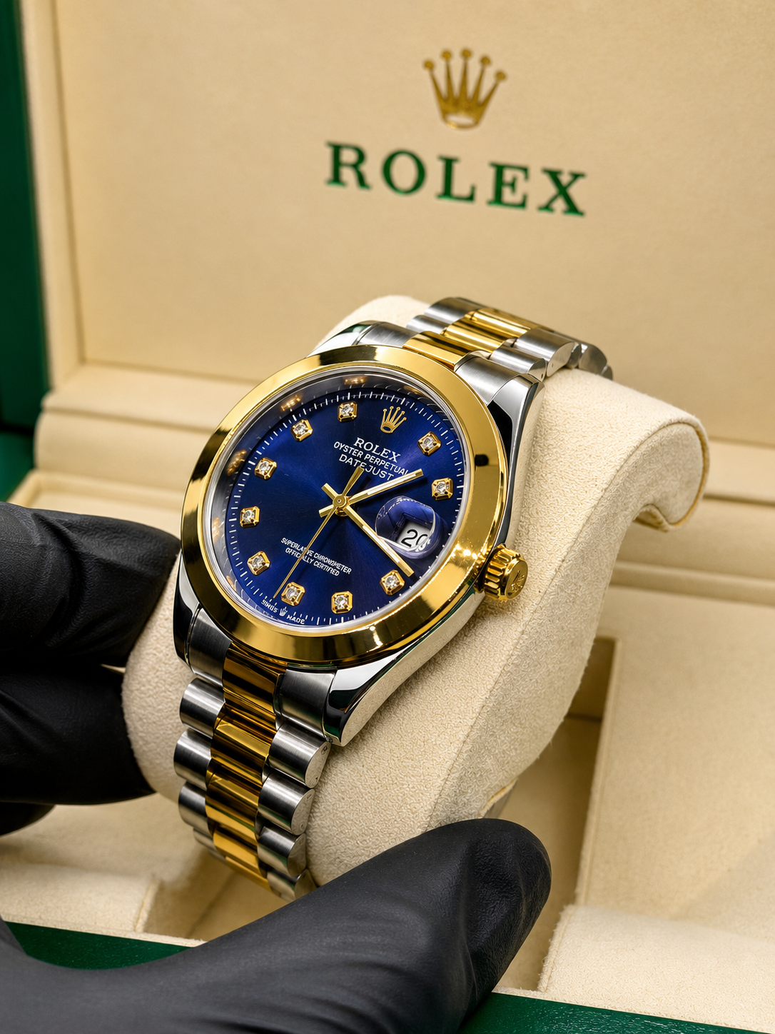 Rolex Oyster Perpetual True Tone Blue Dial